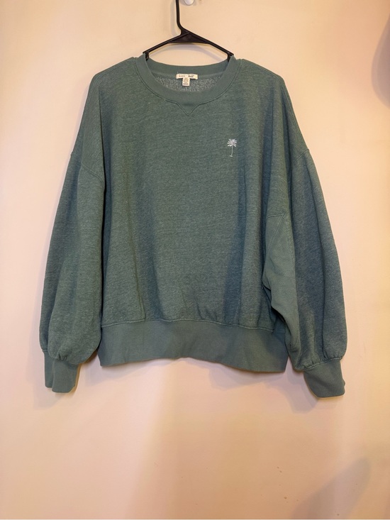 Billabong Sweaters - Billabong x The Salty Blond Coastal Palm Green Crewneck Sweater